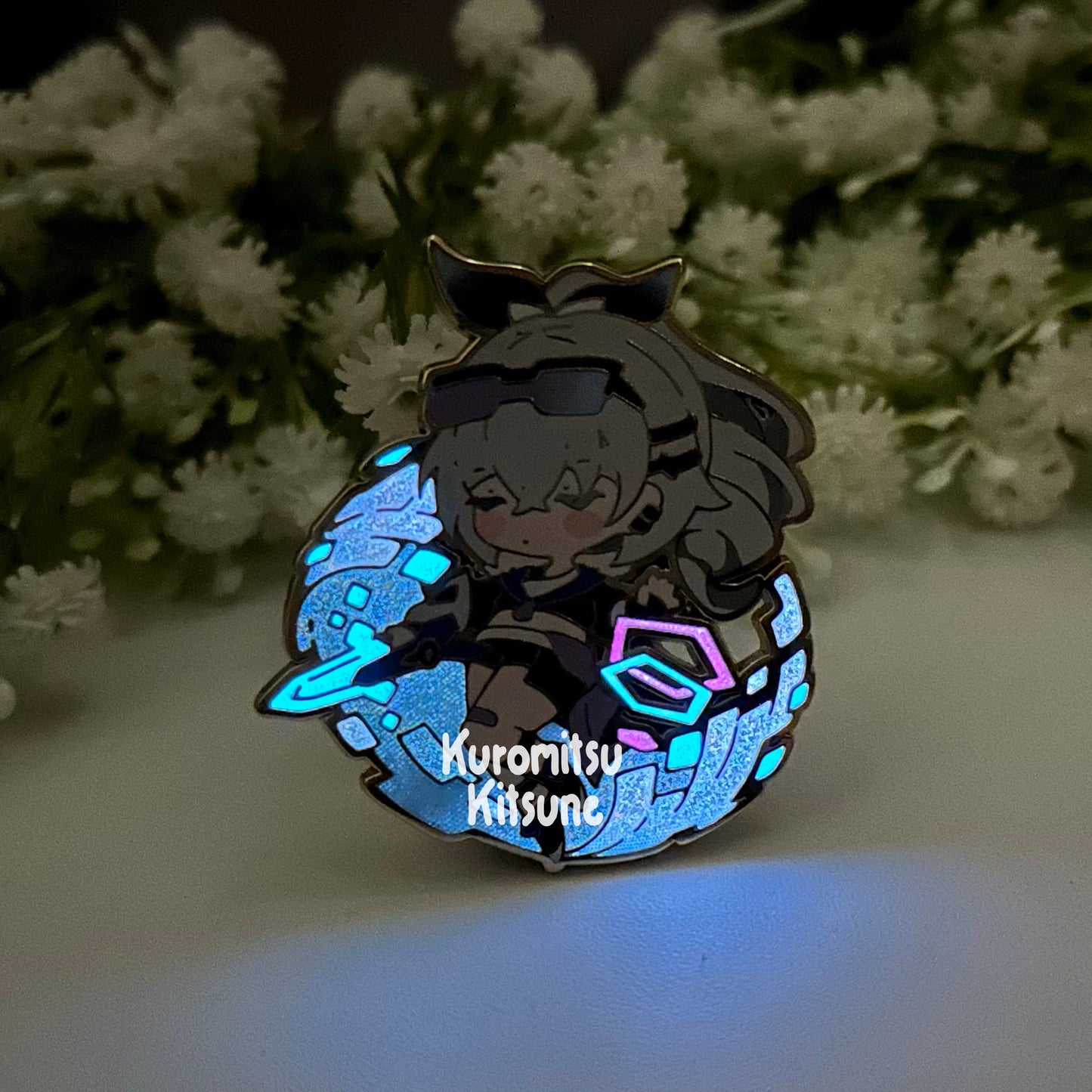 Honkai Star Rail - Silver Wolf - Glow in the Dark - Hard Enamel Pin