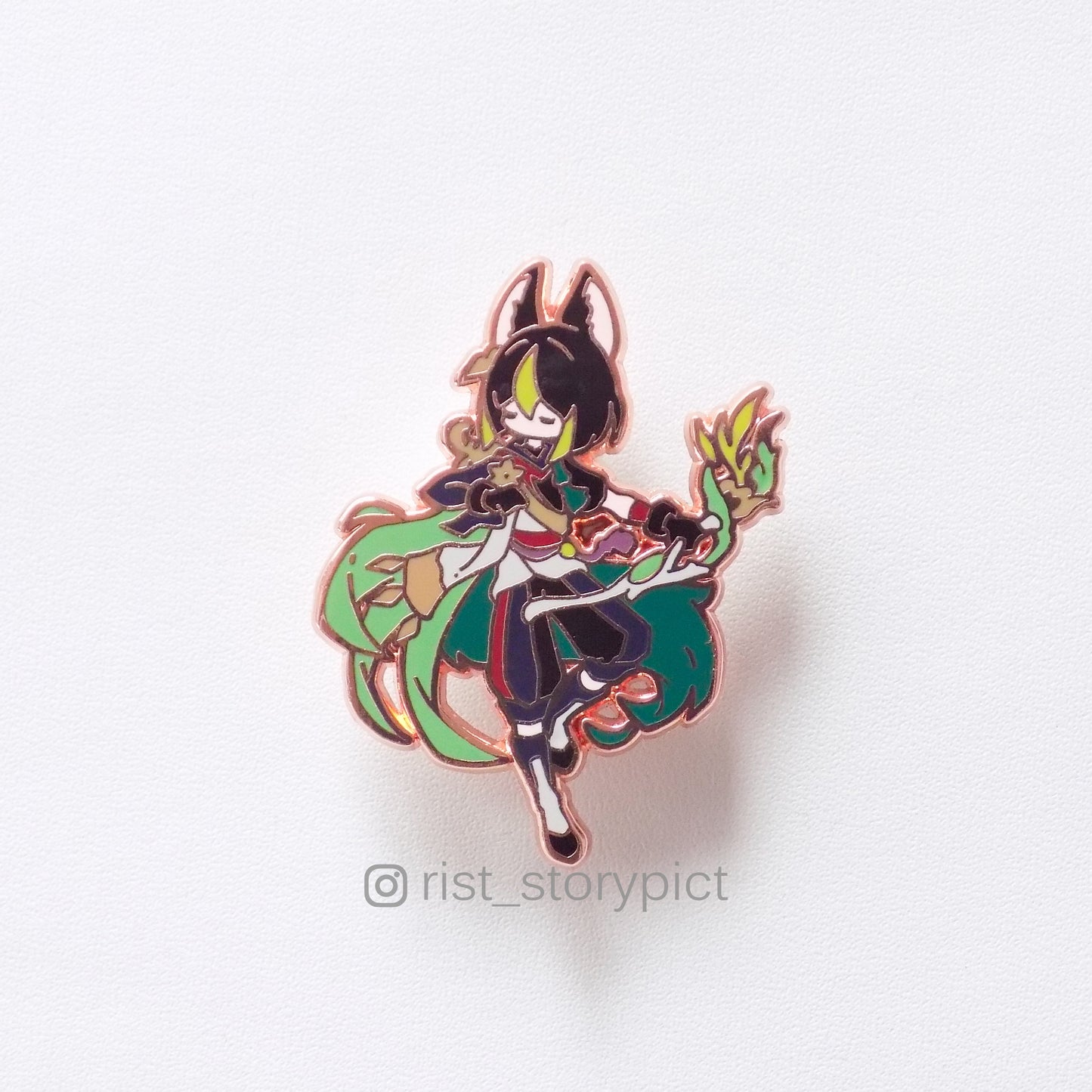 Genshin Impact Cute Character Hard Enamel Pin- Rose Gold (part 2)