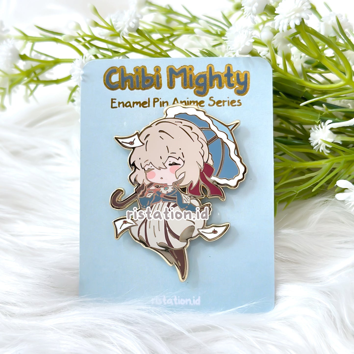 Anime Inspired Hard enamel Pin - Chibi Mighty Series - Violet Evergarden