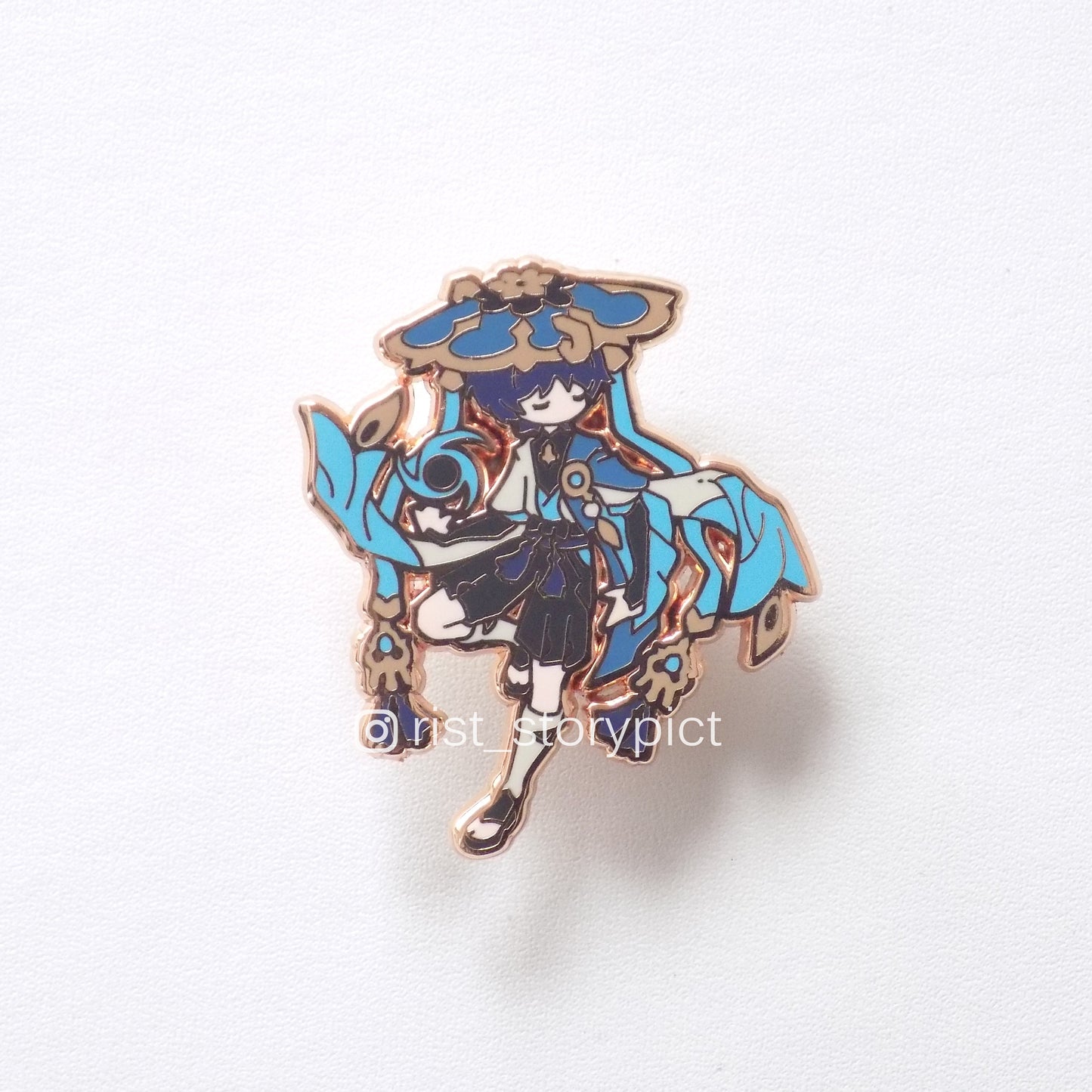 Genshin Impact Cute Character Hard Enamel Pin- Rose Gold (part 2)