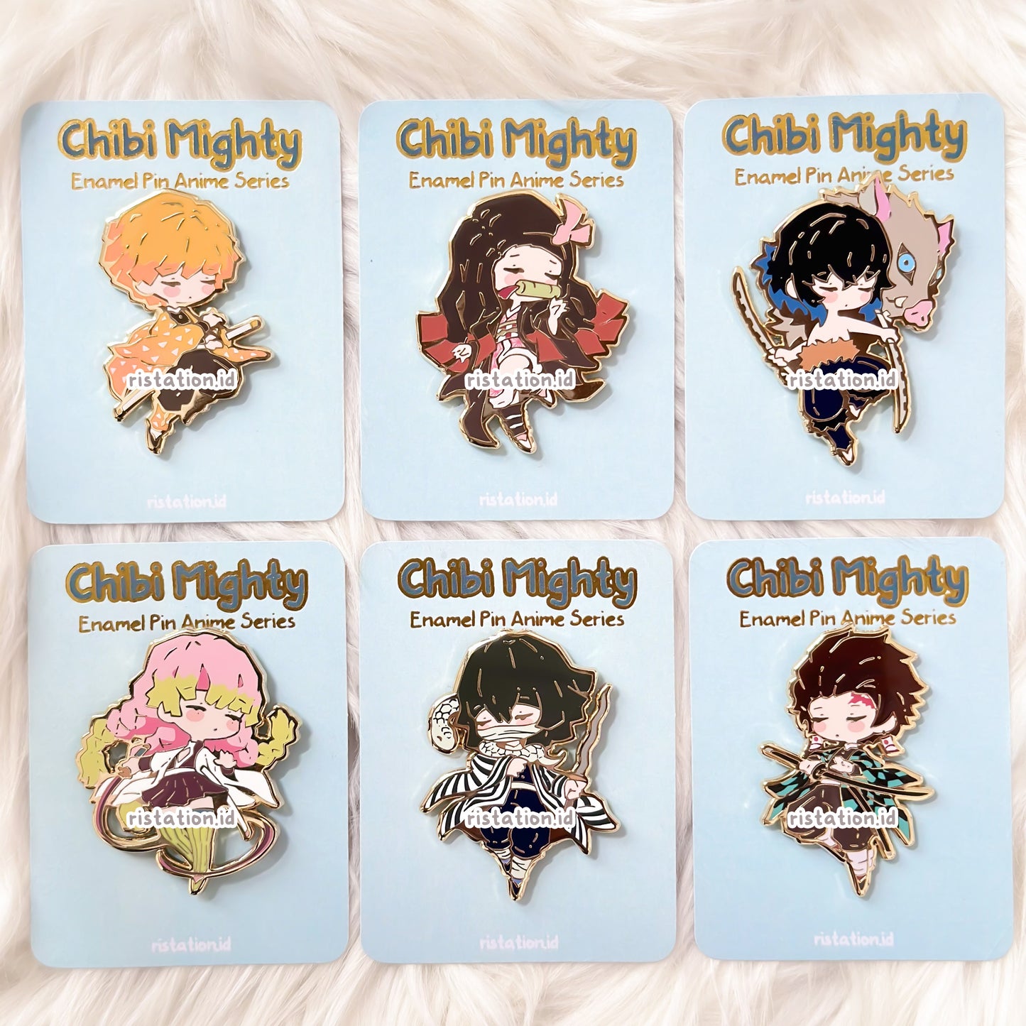 Anime Inspired Hard enamel Pin - Chibi Mighty Series - DS