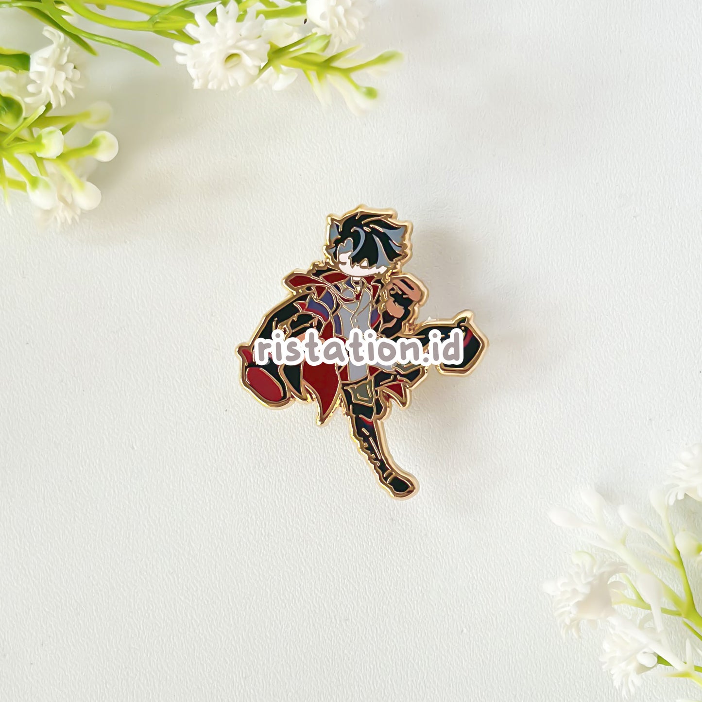 Genshin Impact Cute Character Hard Enamel Pin- Gold (part 5)