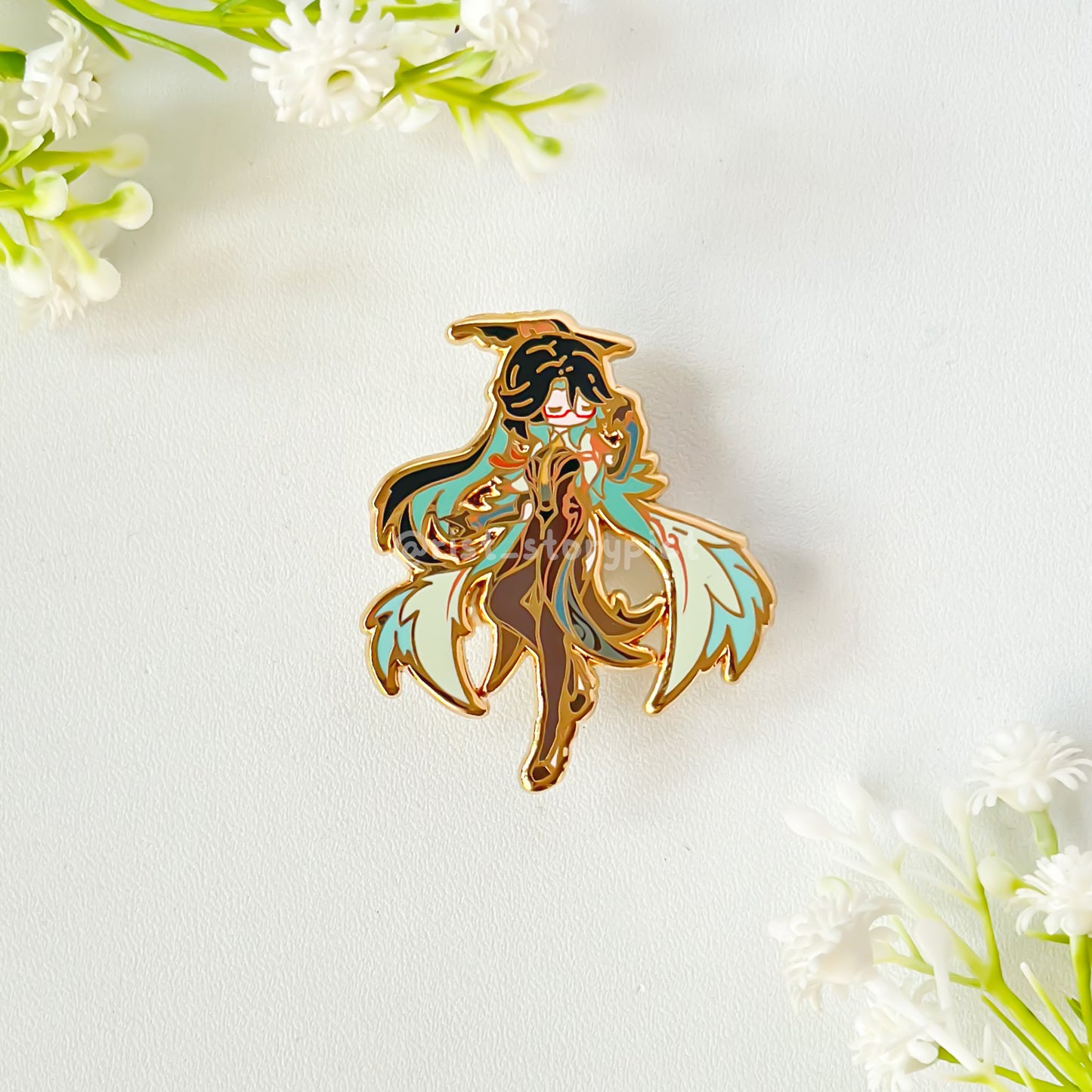 Genshin Impact Cute Character Hard Enamel Pin- Gold (part 5)