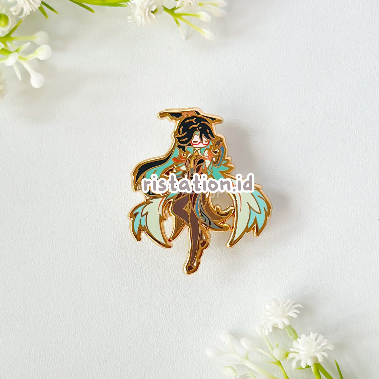 Genshin Impact Cute Character Hard Enamel Pin- Gold (part 5)