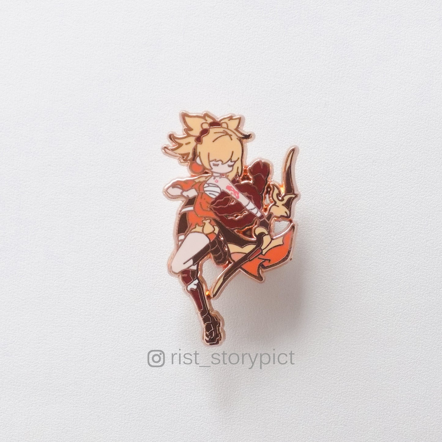 Genshin Impact Cute Character Hard Enamel Pin- Rose Gold (part 3)